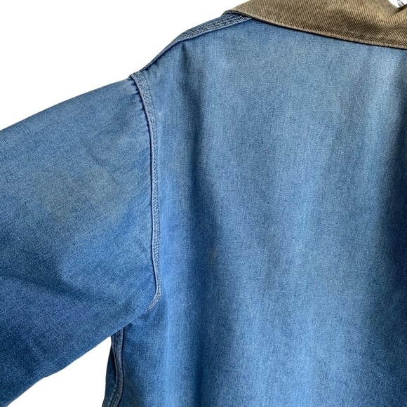 Vintage Big Mac Blanket Lined Denim Barn Coat Chore Jacket Men’s Size XL - Picture 11 of 13